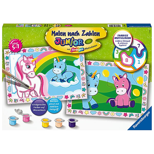 Ravensburger Verlag Ravensburger Malen nach Zahlen 28510 - Zauberhafte Einhörner - Kinder 5-7 Jahren