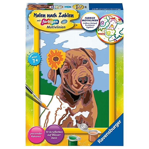 Ravensburger Malen nach Zahlen 28943 - Bester Freund - Kinder ab 7 Jahren