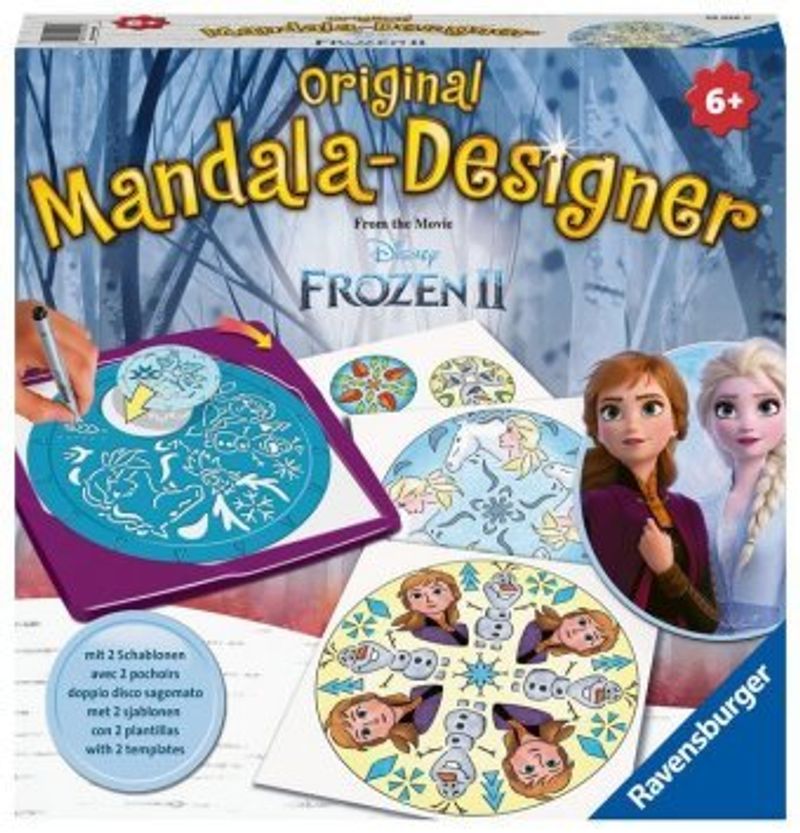 Ravensburger Mandala Designer Frozen 2 29026, Zeichnen lernen mit Anna und  Elsa