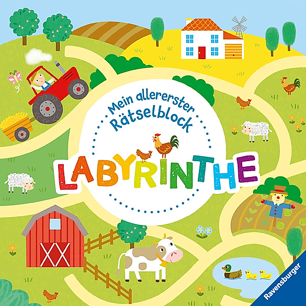 Ravensburger Mein allererster Rätselblock - Labyrinthe - Rätselblock für Kinder ab 3 Jahren, Susannah Bailey