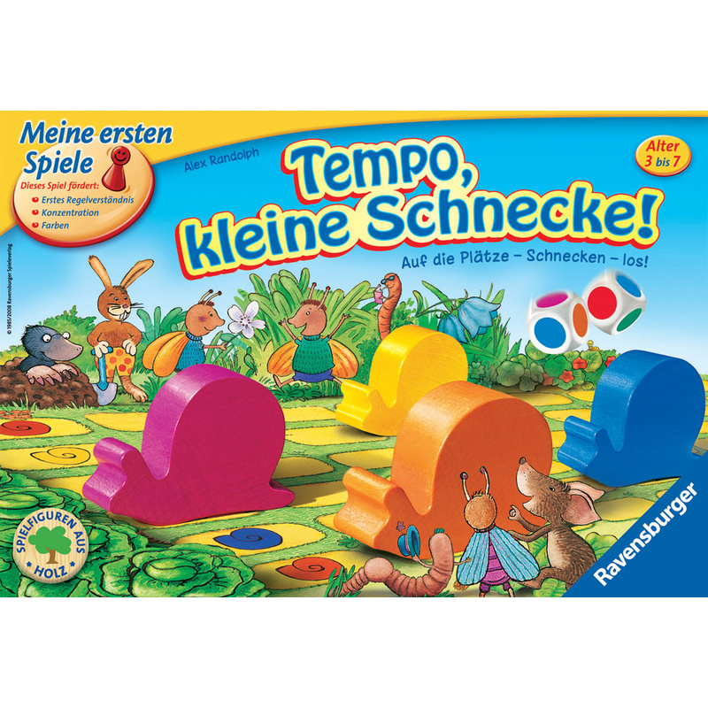 Ravensburger - Meine ersten Spiele Tempo, kleine Schnecke!, Kinderspiel