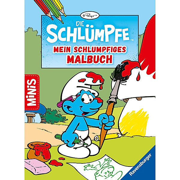 Ravensburger Minis: Die Schlümpfe: Mein schlumpfiges Malbuch