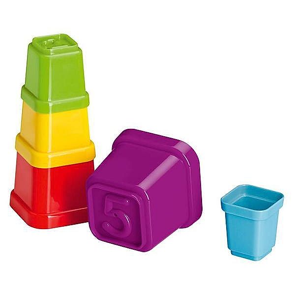 Ravensburger Verlag Ravensburger ministeps 4193 Bunte Baubecher - Stapelwürfel zum Sortieren, Stapel