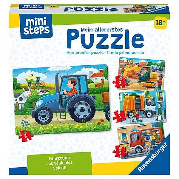 Ravensburger Verlag Ravensburger ministeps 4194 Mein allererstes Puzzle: Fahrzeuge - 4 erste Puzzles