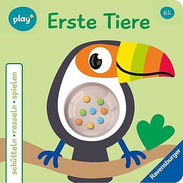 Ravensburger, play+ schütteln, rasseln, spielen: Erste Tiere, Maria Höck