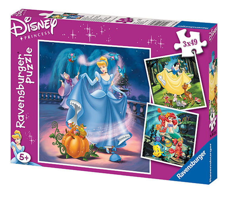Ravensburger Puzzel-Set - Disney Arielle, Schneewittchen und Aschenputtel,  3 x 49 Teile | Weltbild.de