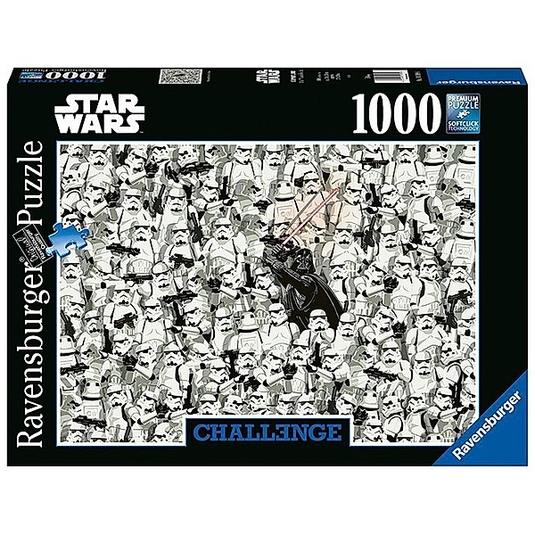 Ravensburger Verlag Ravensburger Puzzle 1000 Teile, Challenge Star Wars - Darth Vader und seine Klonkrieger als herausforderndes Puzzle für Erwachsene und Kinder ab 14 Jahren