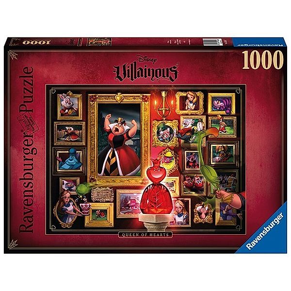 Ravensburger Verlag Ravensburger Puzzle 1000 Teile - Disney Villainous Herzkönigin - Die beliebten Charaktere aus Alice im Wunderland als Puzzle für Erwachsene und Kinder ab 14 Jahren