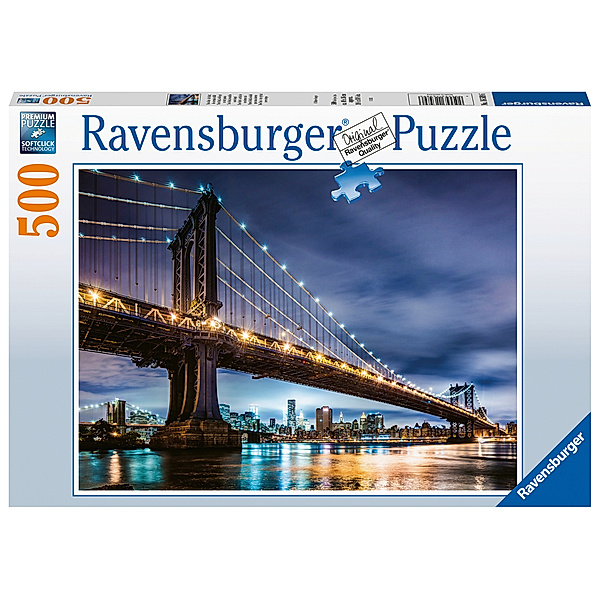 Ravensburger Verlag Ravensburger Puzzle 16589 - New York - die Stadt, die niemals schläft - 500 Teile Puzzle für Erwachsene und Kinder ab 12 Jahren