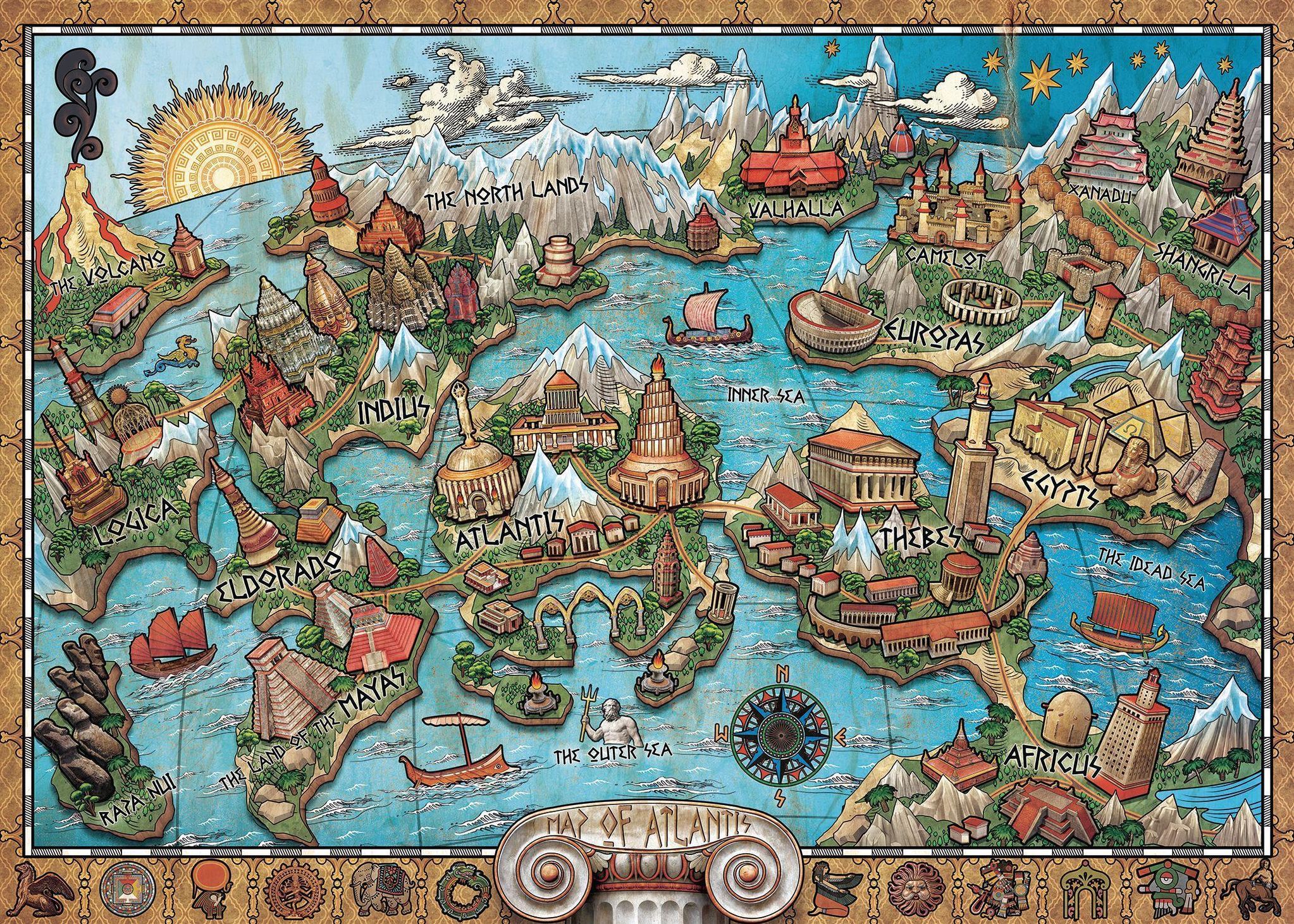 Ravensburger Puzzle 16728 - Geheimnisvolles Atlantis - 1000 Teile Puzzle  für Erwachsene und Kinder ab 14 Jahren | Weltbild.ch