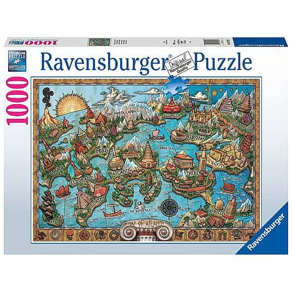 Ravensburger Verlag Ravensburger Puzzle 16728 - Geheimnisvolles Atlantis - 1000 Teile Puzzle für Erwachsene und Kinder ab 14 Jahren