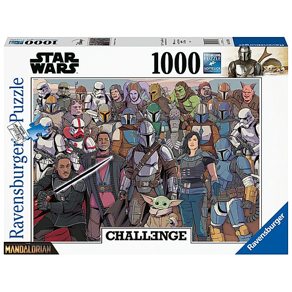 Ravensburger Verlag Ravensburger Puzzle 16770 - Challenge Star Wars Mandalorian - 1000 Teile Puzzle für Erwachsene und Kinder ab 14 Jahren