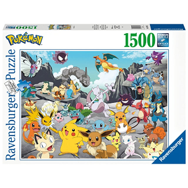 Ravensburger Puzzle 16784 - Pokémon Classics - 1500 Teile Puzzle für  Erwachsene und Kinder ab 14 Jahren, Pokémon Puzzle | Weltbild.ch