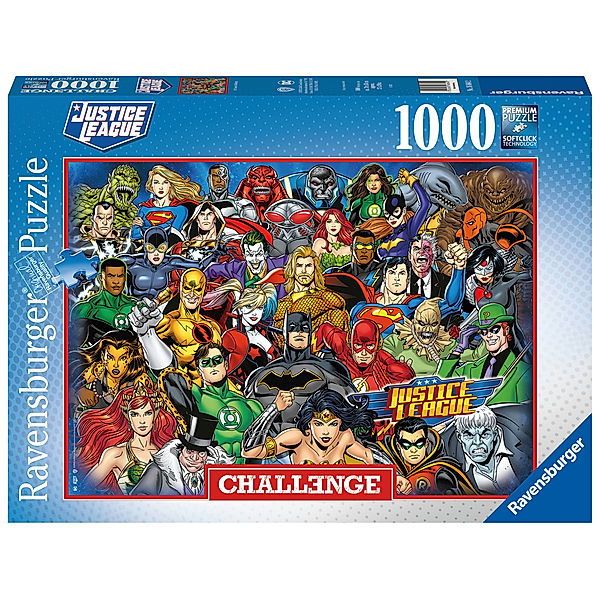 Ravensburger Verlag Ravensburger Puzzle 16884 - DC Comics Challenge - 1000 Teile Puzzle für Erwachsene und Kinder ab 14 Jahren