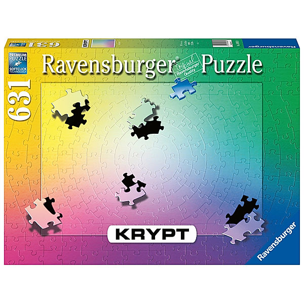 Ravensburger Verlag Ravensburger Puzzle 16885 - Krypt Puzzle Gradient - Schweres Puzzle für Erwachsene und Kinder ab 14 Jahren, mit 631 Teilen