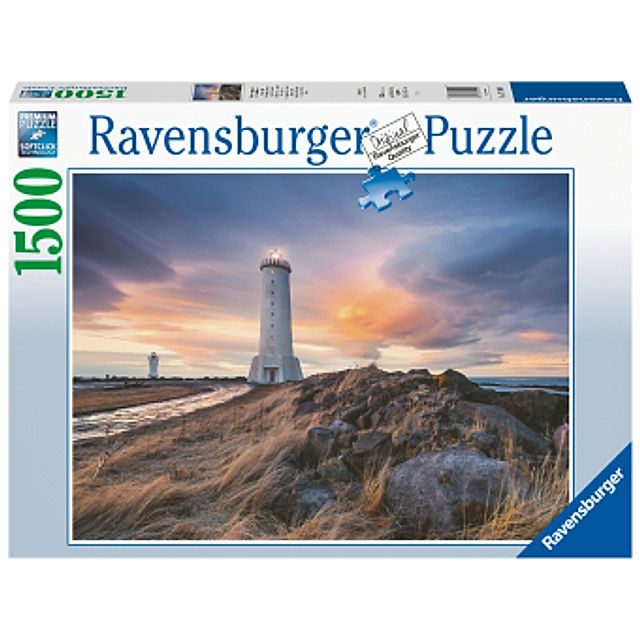 Ravensburger Puzzle 17106 Magische Stimmung über dem Leuchtturm von  Akranes, Island 1500 Teile Puzzle | Weltbild.de