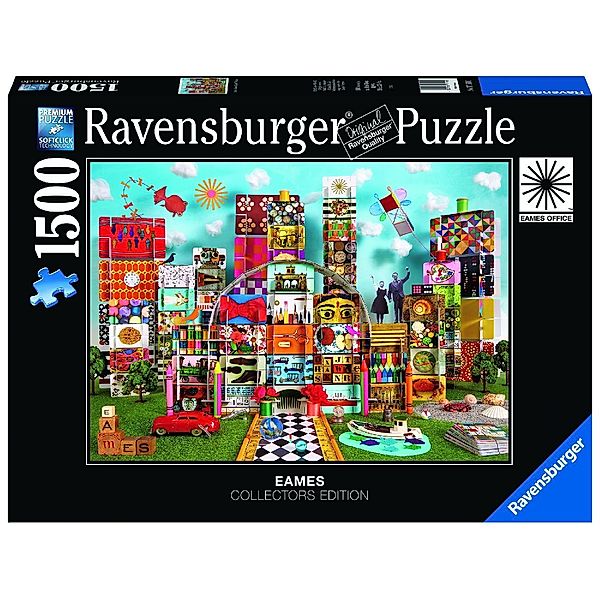 Ravensburger Verlag Ravensburger Puzzle 17191 - Eames House of Cards Fantasy - 1500 Teile Puzzle für Erwachsene und Kinder ab 14 Jahren