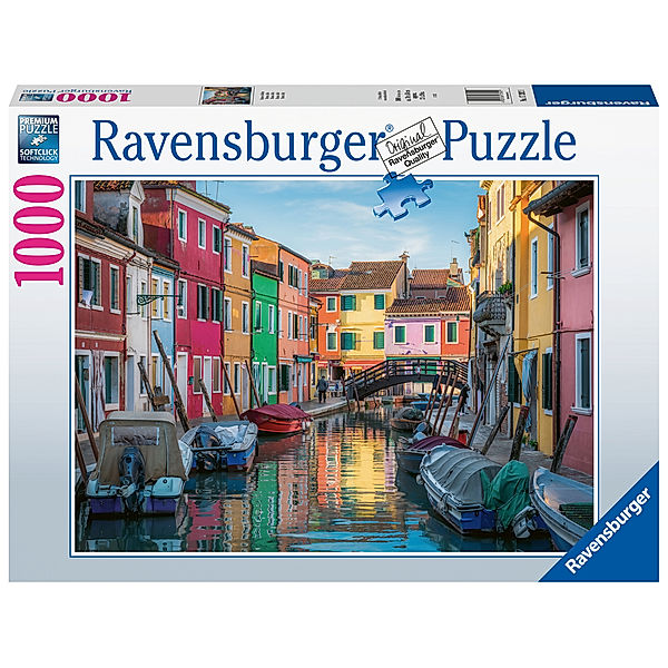 Ravensburger Verlag Ravensburger Puzzle 17392 Burano in Italien - 1000 Teile Puzzle für Erwachsene und Kinder ab 14 Jahren