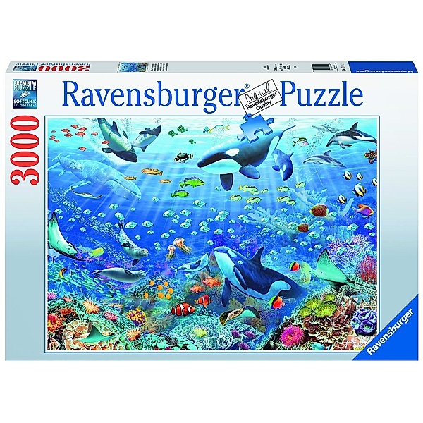 Ravensburger Verlag Ravensburger Puzzle 17444 Bunter Unterwasserspaß - 3000 Teile Puzzle für Erwachsene und Kinder ab 14 Jahren
