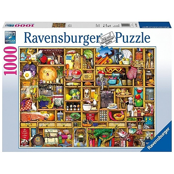 Ravensburger Verlag Ravensburger Puzzle 19298 - Kurioses Küchenregal - 1000 Teile Puzzle für Erwachsene und Kinder ab 14 Jahren