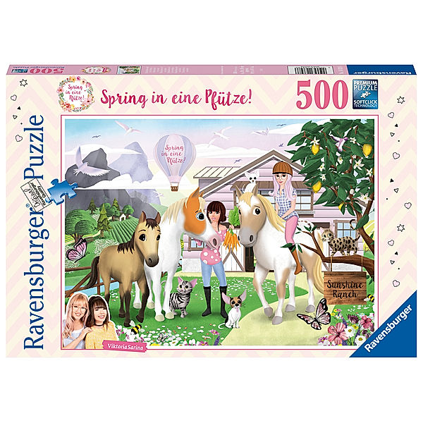 Ravensburger Verlag Ravensburger Puzzle 500 Teile - 16828 Spring in eine Pfütze! - Puzzle ab 10 Jahren für alle Fans von ViktoriaSarina