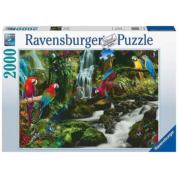 Ravensburger Verlag Ravensburger Puzzle - Bunte Papageien im Dschungel - 2000 Teile