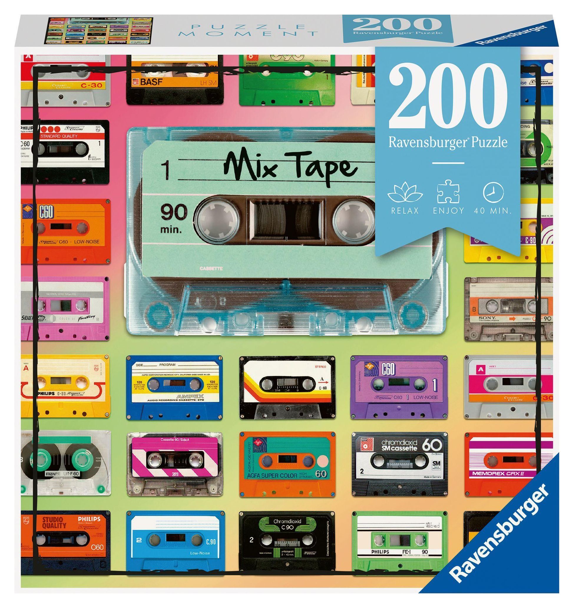 Ravensburger Puzzle Moment 12962 Mix Tape - 200 Teile Puzzle für Erwachsene  und Kinder ab 8 Jahren | Weltbild.at