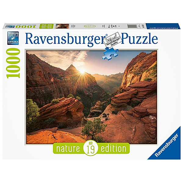 Ravensburger Verlag Ravensburger Puzzle Nature Edition 16754 - Zion Canyon USA - 1000 Teile Puzzle für Erwachsene und Kinder ab 14 Jahren