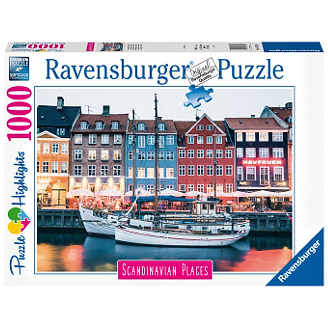 Ravensburger Puzzle Scandinavian Places 16739 - Kopenhagen, Dänemark - 1000  Teile Puzzle für Erwachsene und Kinder ab 14 | Weltbild.at