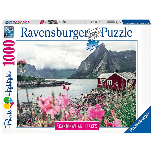 Ravensburger Verlag Ravensburger Puzzle Scandinavian Places 16740 - Reine, Lofoten, Norwegen - 1000 Teile Puzzle für Erwachsene und Kinder ab 14 Jahren