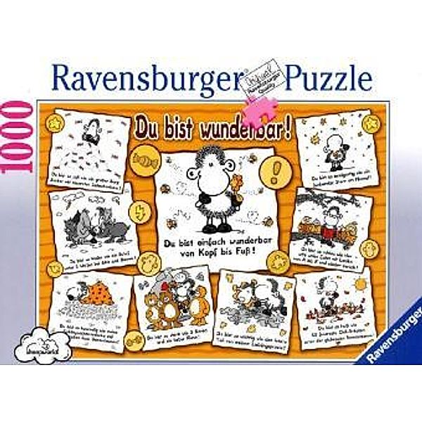 Ravensburger Puzzle - sheepworld Du bist wunderbar!, 1000 Teile