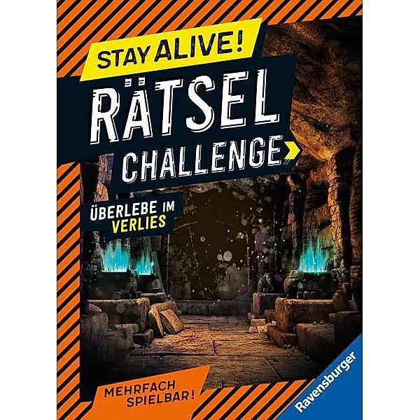 Ravensburger Stay alive! Rätsel-Challenge - Überlebe im Verlies - Rätselbuch für Gaming-Fans ab 8 Jahren, Rina Gregor