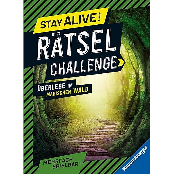 Ravensburger Stay alive! Rätsel-Challenge - Überlebe im magischen Wald - Rätselbuch für Gaming-Fans ab 8 Jahren, Rina Gregor