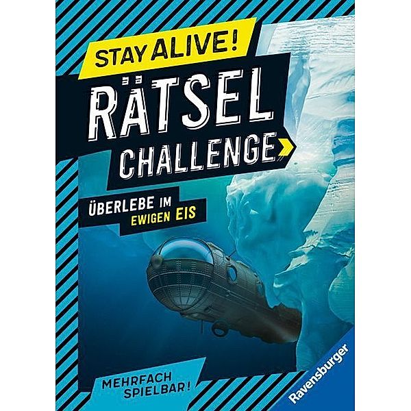 Ravensburger Stay alive! Rätsel-Challenge - Überlebe im ewigen Eis - Rätselbuch für Gaming-Fans ab 8 Jahren, Martine Richter