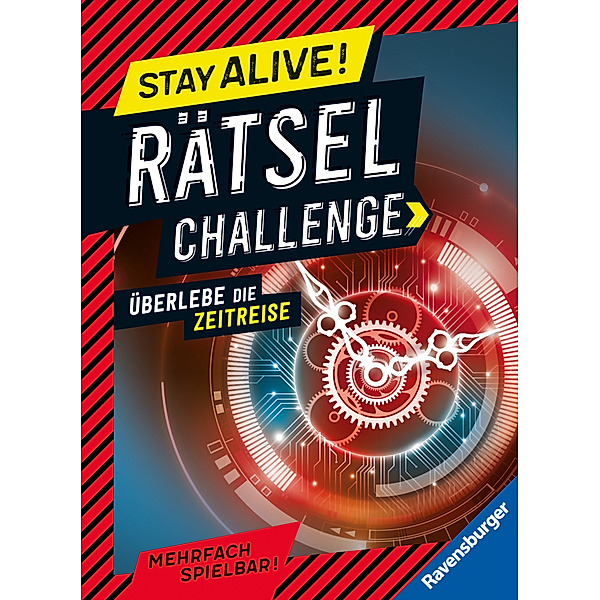 Ravensburger Stay alive! Rätsel-Challenge - Überlebe die Zeitreise - Rätselbuch für Gaming-Fans ab 8 Jahren, Anne Scheller