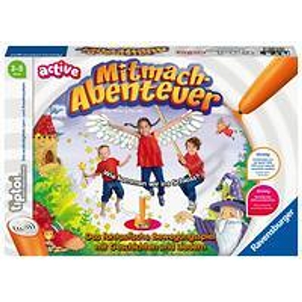 Ravensburger Verlag Ravensburger tiptoi ACTIVE Spiel 00076, Mitmach-Abenteuer, Bewegungsspiel ab 3 J