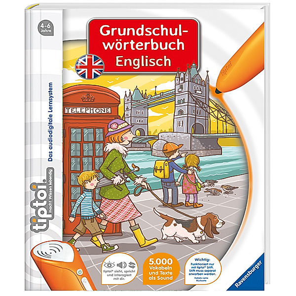 Ravensburger tiptoi® - Grundschulwörterbuch Englisch, Kirstin Jebautzke