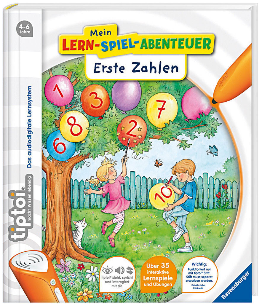 Ravensburger tiptoi® - Mein Lern-Spiel-Abenteuer Thema: Erste Zahlen |  Weltbild.ch
