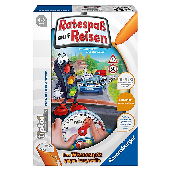 Ravensburger Verlag Ravensburger tiptoi® - Ratespaß auf Reisen, Kinderspiel, Ronald Hofstätter, Arno Steinwender