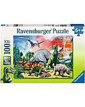 SpielMaus Holz Magnet Puzzle-Box ''Dinosaurier'', 61 Teile