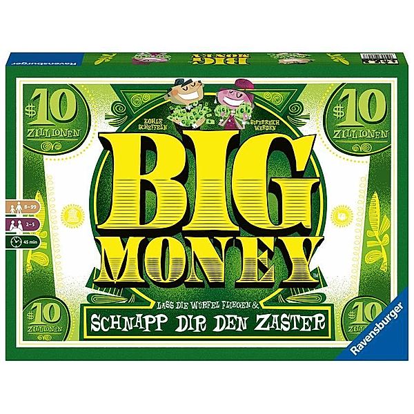 Ravensburger Verlag Ravensburger Würfelspiel 26057 - Big Money, Abwechslungsreiches Spiel für Erwachsene und Kinder ab 8 Jahren, Ideal für S