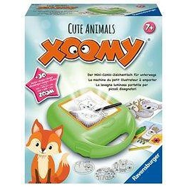 Ravensburger Xoomy Midi Cute Animals 18124 - Geschichten und süsse Tiere zeichnen lernen. Kreatives Zeichnen und Malen fü