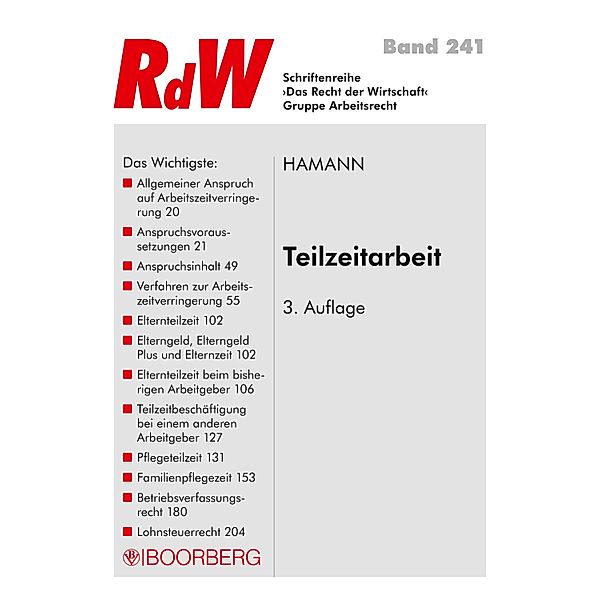 RdW: 241 Teilzeitarbeit, Wolfgang Hamann