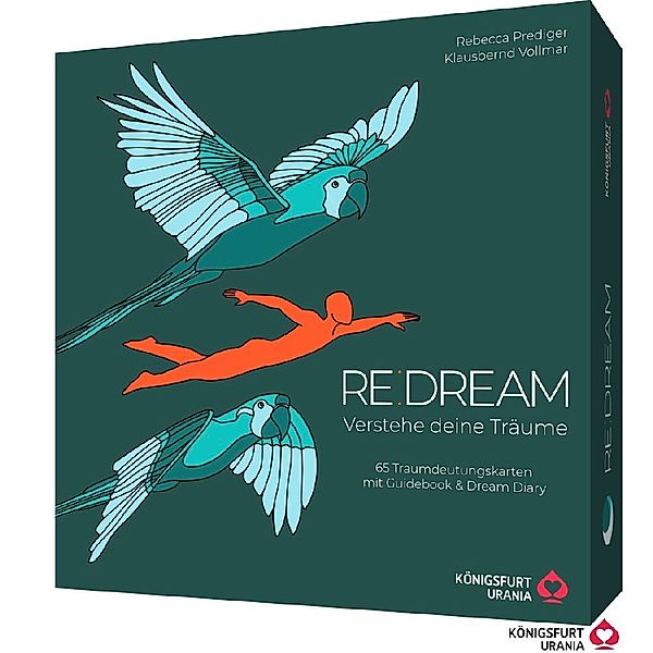 RE:DREAM: Verstehe deine Träume - 65 Traumdeutungskarten mit Guidebook & Dream Diary, m. 2 Buch, m. 65 Beilage, 3 Teile, Rebecca Prediger, Klausbernd Vollmar