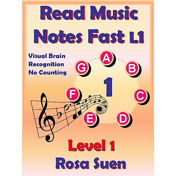 Read Music Notes Fast Level 1 -  Visual Brain Recognition, No Counting / Read Music Notes Fast, Rosa Suen