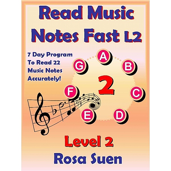 Read Music Notes Fast Level 2 - 7 Day Program to Read 22 Music Notes Accurately / Read Music Notes Fast, Rosa Suen