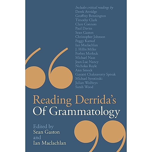 Reading Derrida's Of Grammatology