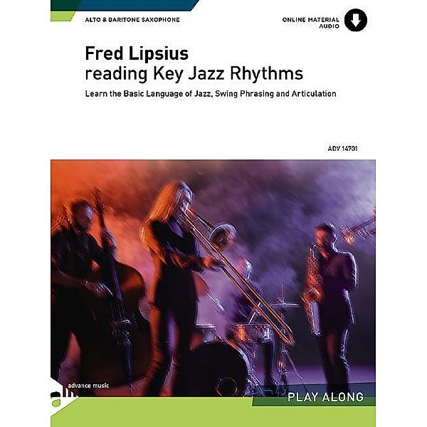 Reading Key Jazz Rhythms, Alt- & Bariton-Saxophon (in Es), w. Audio-CD, Fred Lipsius
