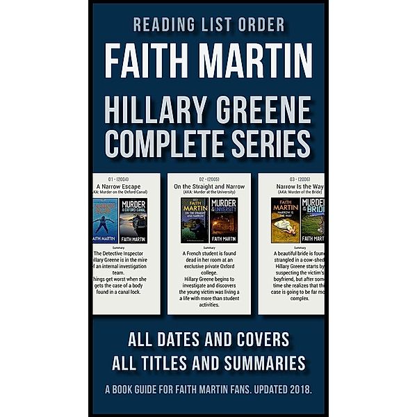 Reading List Order of Faith Martin Hillary Greene Series / Reading List Guides, Mobile Library