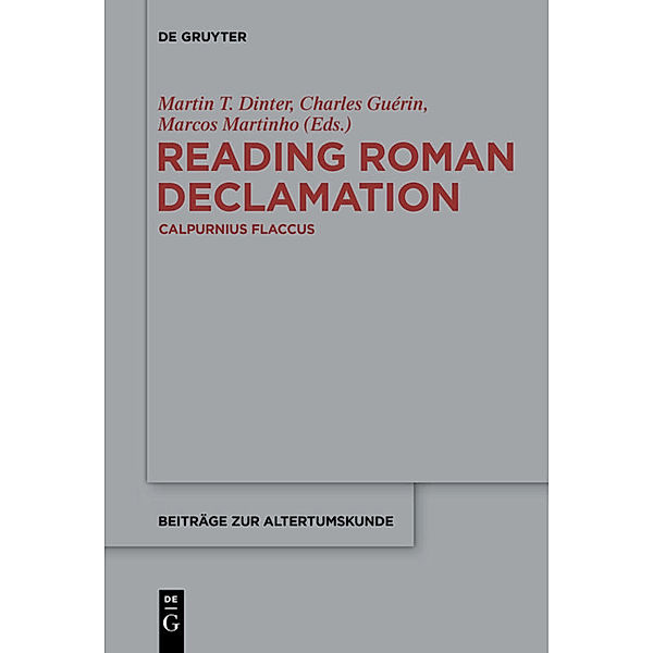 Reading Roman Declamation - Calpurnius Flaccus